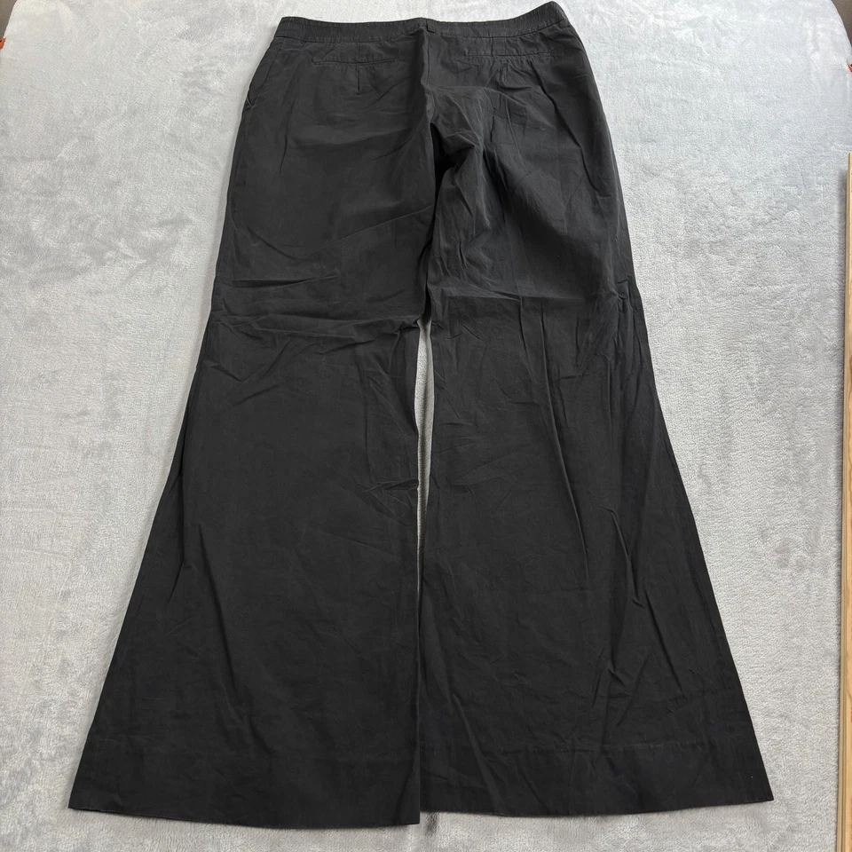 Pantalones acampanados Etro para mujer talla 46 EE. UU. 10 elásticos negros de trabajo de carrera pantalones de vestir Foto 2 de 4