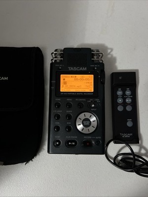 Tascam DR-100 Digital Recorder Bundle - Includes Remote, Pouch & Cable