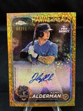 2024 Topps Pro Debut Kemp Alderman Chrome Gold Mini Diamond /50 Auto #PDC-150