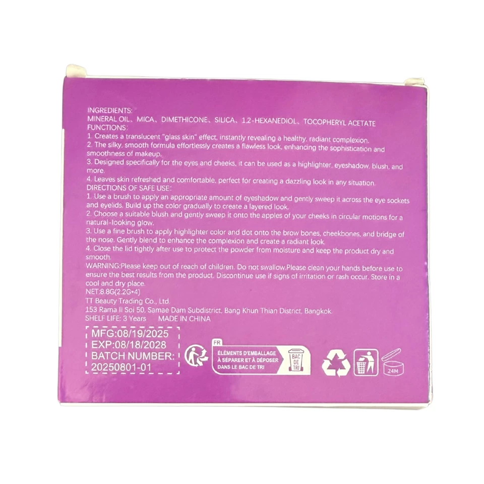 TASTE Glow Wardrobe Palette Dupe Powder Highlighter Blush Bronzer 4-in-1 NEW - Image 3 of 4