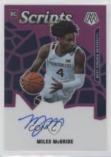 2021 Chronicles Draft Picks Mosaic Scripts Purple 18/25 Miles McBride Auto 0c2