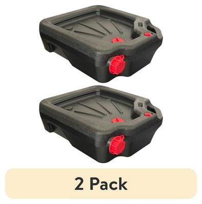 (2 pack)  16-Quart Automotive Drain Pan Container
