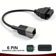 Obd2 Diagnostic Cable Adapter 6 Pin For Can-am Moto Atv Utv All-terrain Vehicle