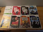 Nintendo Wii Game Lot 8 CIB Rock Band Guitar Hero Just Dance Fitness