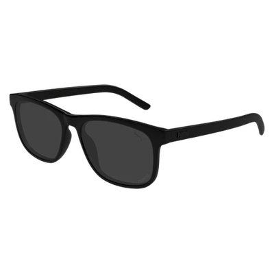 PUMA PU0515S 002 Lunettes De Soleil Wayfarer Noires Grises Polarisées 100% UV - Photo 1/4