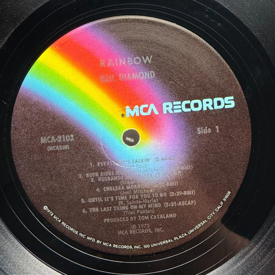 NEIL DIAMOND RAINBOW - MCA-2103 LP VINYL RECORD MCA RECORDS 1973 Classic - Image 3 of 4