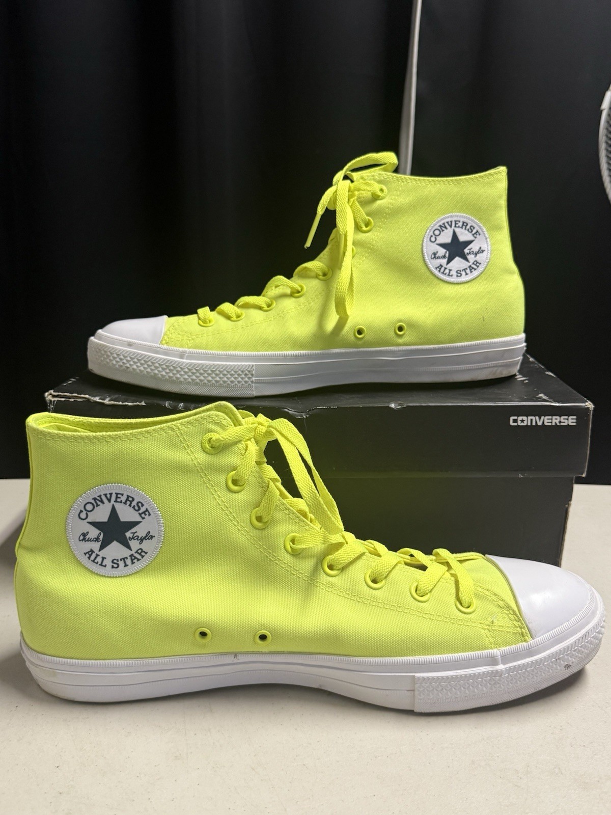SAOLA Sneakers Converse Chuck Taylor 2 All Star Hi Top 150157C verde fluo Lunarlon M13