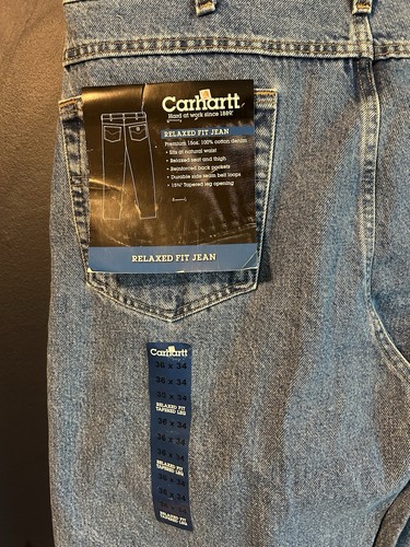 Carhartt B17 DST Relaxed Fit Tapered Leg Jeans Herren 36+34 Medium Wash Workwear - Bild 3 von 7