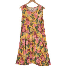 Style&co. Tunic Dress Womens Size 0X Multicolor Floral Rayon Sleeveless Pullover