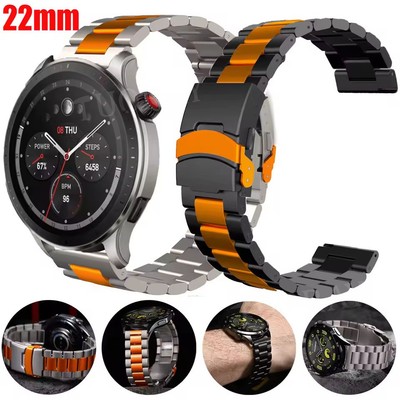 Titan Metall Armband Luxusband für Huami Amazfit Balance GTR 4/3/2/2E 47mm Bip 5