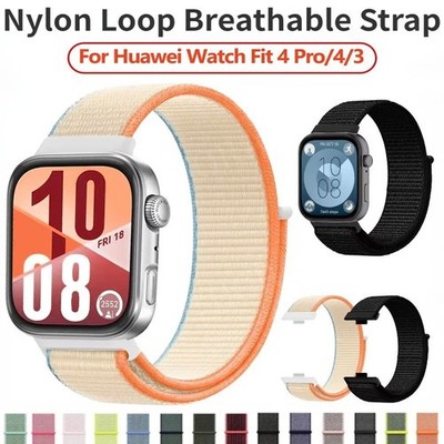 Nylon Armband Für HUAWEI Watch Fit 3 4 5 Pro Smart Watch Ersatz Uhrenarmband