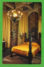 Vintage Postcard – Hearst San Simeon Celestial Suite Bedroom – California Coast
