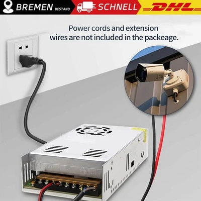 AC110-240V to DC 12V 30A 360W Voltage Transformer Switch Power Supply Converter - Bild 1 von 4