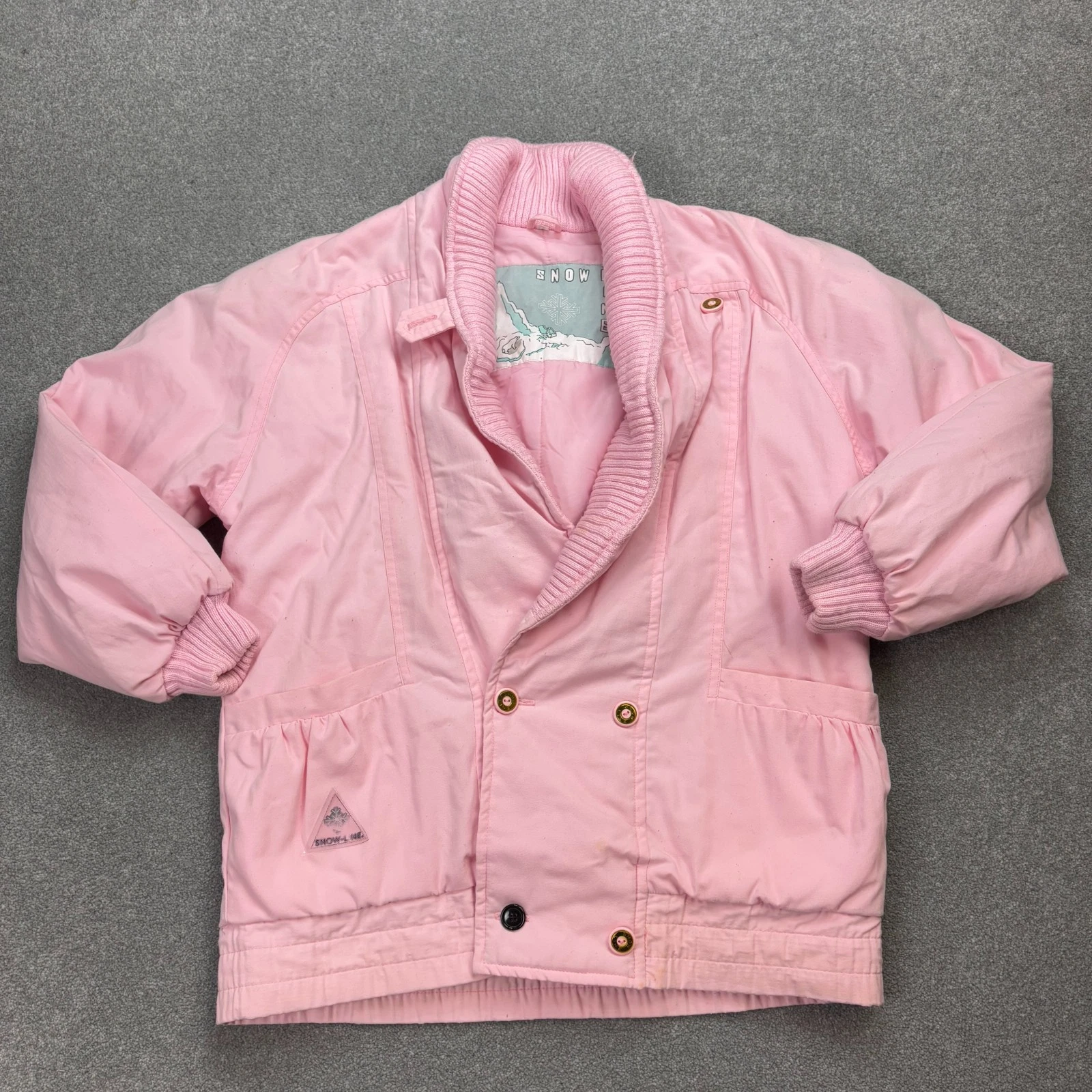 Ski Jacket Womens Small Pink Retro Y2K 90s Snow Outdoors Bomber Coat Lady
Opens in a new window or t
