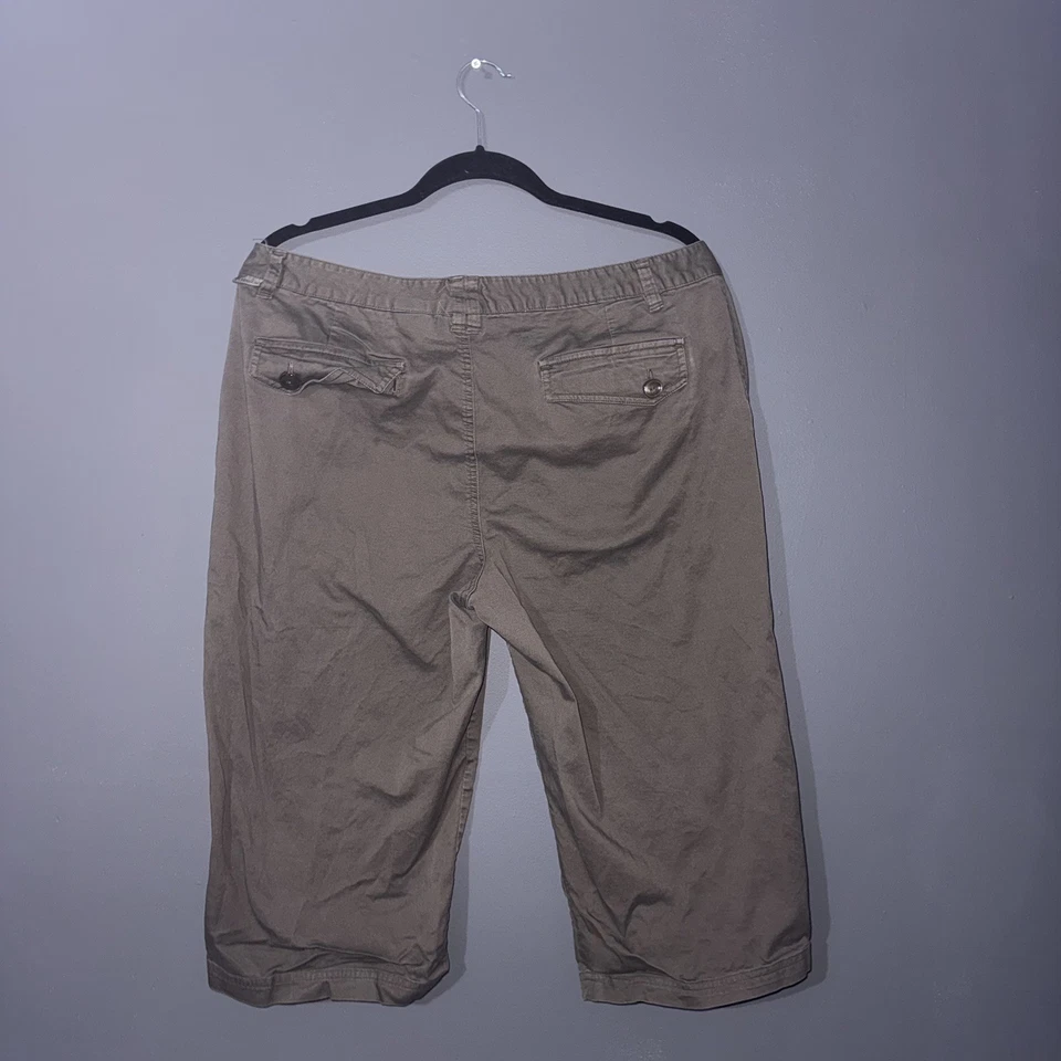 Columbia Shorts Womens 14 Dark Khaki/Brown Capri Short Outdoor Hiking Sportswear - Image 3 of 4