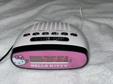 Hello Kitty Am/Fm Clock Radio 2013 Model Works With AC Adapter but NOT included