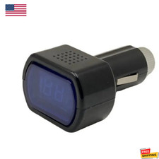 Car Led Cigarette Lighter Voltage Meter With Digital Display12v0.1a 1pc Car Led Cigarette Lighter Voltage Meter With Digital Display12v0.1a 1pc