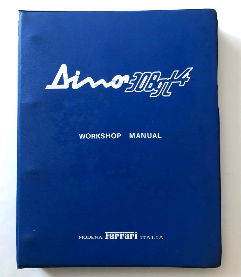 Ferrari DINO 308 GT4 Workshop Manual, Maranello Factory, Used