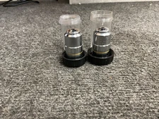 Lot of 2 Olympus Microscope objectives PL 10/0.25 160/-  Plan Achromatic Lens
