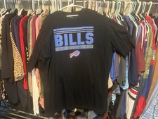 Men's 3XLT Fanatics Buffalo Bills Black Short Sleeve Shirt