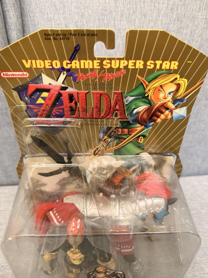 Figura Zelda Ocarina of Time Ganondorf & Demonic Horse 1999 - Sellada, desgaste en caja Foto 3 de 4