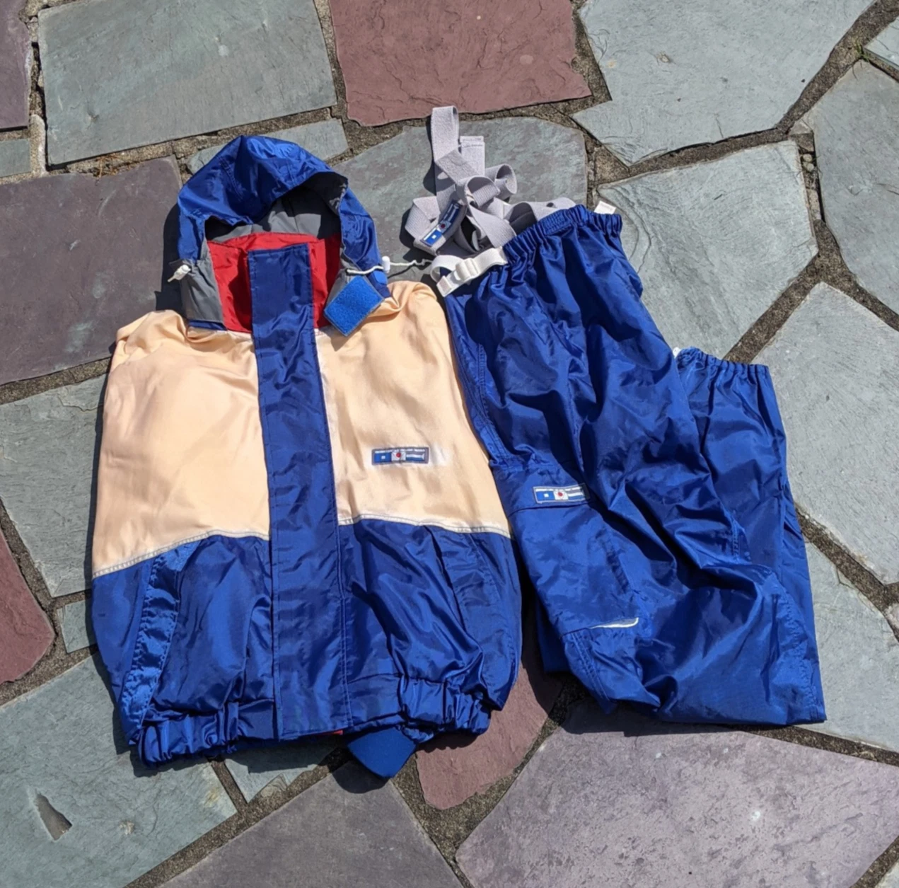 Omega Fishing Outfit Jacket with Bib Pants Sport Fisherman Men's Size XL USA