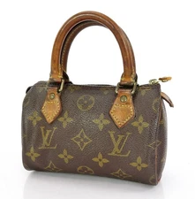 Authentic LOUIS VUITTON Speedy Mini Monogram Boston Hand Bag #61156