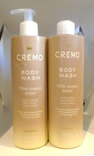 Cremo White Jasmine Amber Body Wash 16 Fl Oz PLUS 16 oz Broken Pump REFILL Set