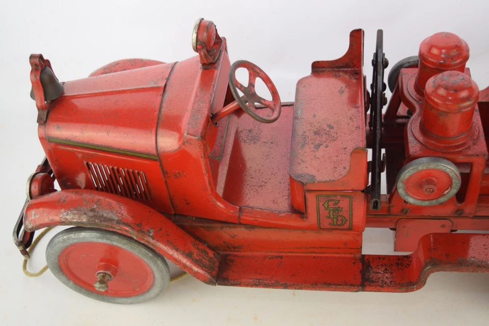 #205-AB Buddy L Bombeo Camión de Bomberos (Versión Agua Real) ¡Completo Original! Foto 4 de 4