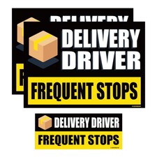 3 PCS Delivery Driver Car Magnet EyeCatching Reflective WeatherResistant