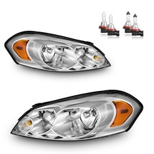 Headlights Assembly W/Bulbs for Impala Monte Carlo 2006-2016 Driver Passenger
