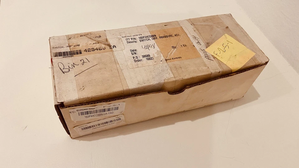 ITT NEO-DYN 160P44C6 INTERRUPTOR DE PRESIÓN DIFERENCIAL AJUSTABLE 1000 PSIG prueba Pre Foto 3 de 4