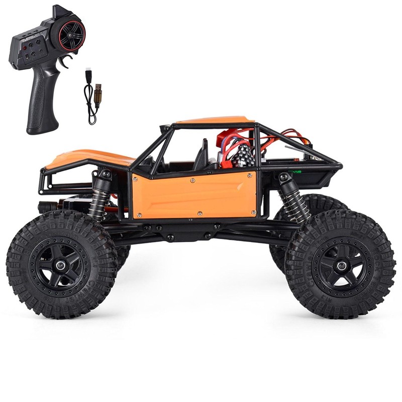 US STOCK 15KM/H 4WD 1/18 RC Rock Crawler RTR Off Road Car Vehicles Battery Light
