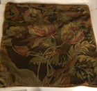 Pottery Barn Linen Cotton Blend Floral Tapestry 24”x 24” Pillow Cover Bedding