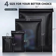 RFID Signal Blocking Pouch Cell Phone Wallet Shielding Blocker Pouch Faraday Bag