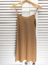 Commando Slip Dress Small/Medium Adjustable Straps Midi Tan Nude