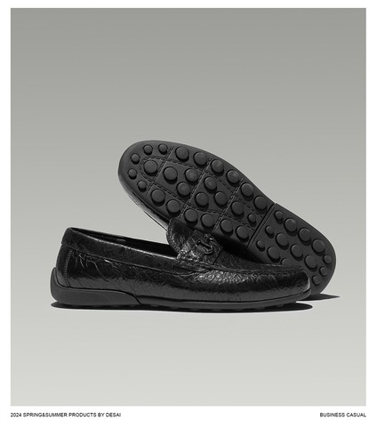 Mens Summer New Low Heel Soft Loafers Retro Business British Bean Casual Shoes - Picture 1 of 16