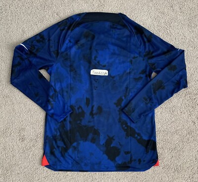 New! Men's Nike 2022 USA Soccer Long Sleeve Away Jersey sz LARGE