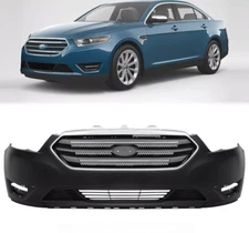 Front Bumper Cover Fascia And Grille Assembly Kit For 2013-2019 Ford Taurus