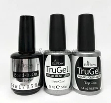 EZFlow TruGel - 100% Gel LED UV Nail Polish 0.5oz- Choose any Bond/Base/ Top