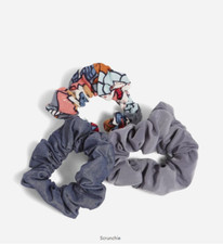 Vera Bradley Tropical Evening Hair SCRUNCHIES pack 3 pc New Sealed