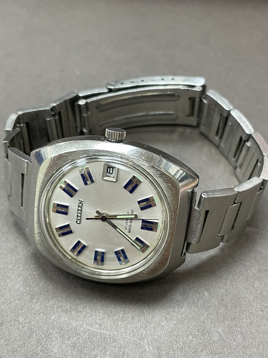 Vintage CITIZE 4-160470 SM Hand Wind Watch Silver Dial R | eBay