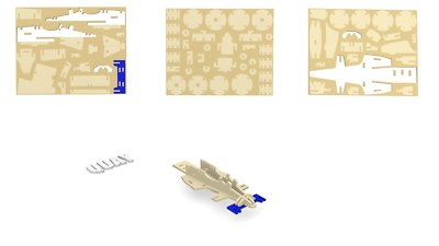 Kit Di Costruzione Legno QUAY Formula 1 – Modellino Da Assemblaggio FSC – 24 Cm - 2