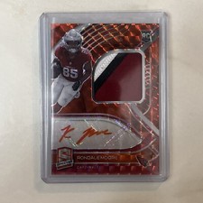 2021 Panini Spectra Rondale Moore Orange Radiant Rookie 3CLR Patch Auto /15