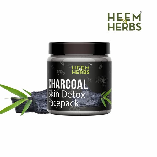HEEM & HERBS Charcoal Beetroot Orangepeel Face Pack for Skin Shining 100 grams - Picture 2 of 9