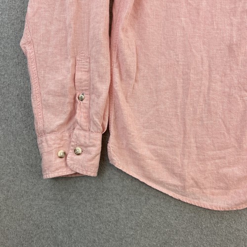 Fat Face Shirt Mens Large Pink Long Sleeve Button Up Preppy Casual Linen Adult - Picture 9 of 14