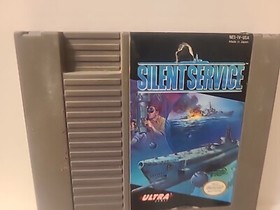 Silent Service Nintendo NES Cartridge And Manual Authentic 