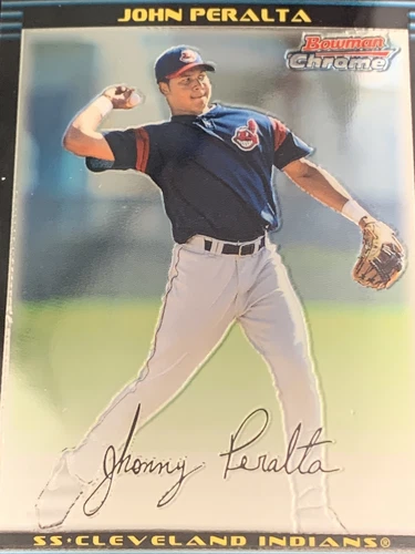 Jhonny John Peralta 2002 02 Bowman Rookie Card #bdp107 Baseball Indians
