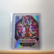 2021 Prizm Draft Picks Ziaire Williams Fireworks HYPER Prizm RC card # 13