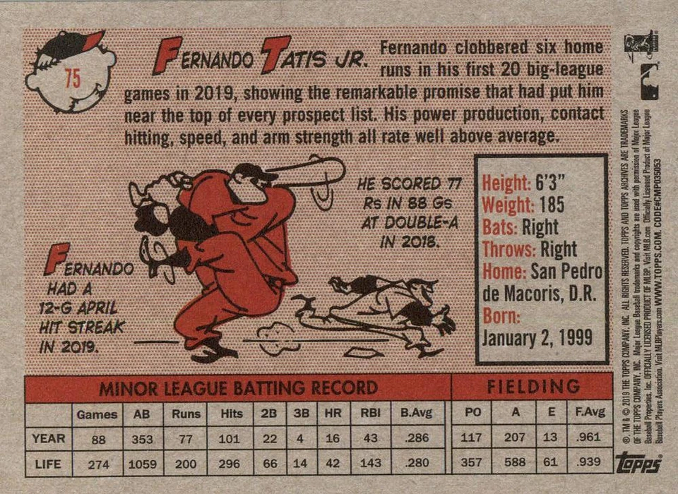 2019 Topps Archives - Choose Your Card!  #1-165 - Quantity Discount!  (M) - Image 2 of 2